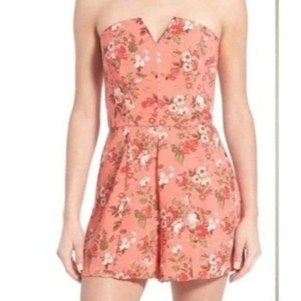 Leith Pink Floral Romper